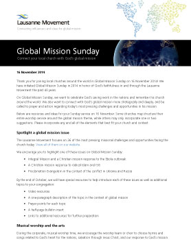 Global Mission Sunday Toolkit
