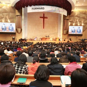 Global Mission Sunday at Myung Sung Church, Korea