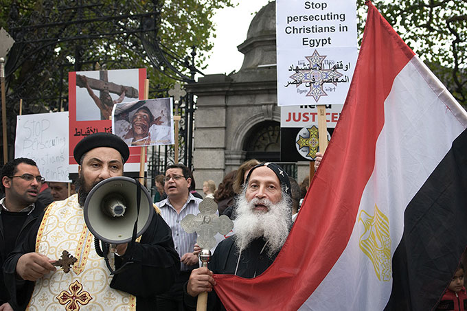 Copts protest